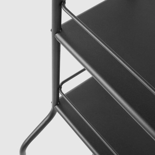 FRÖSJÖN Over-the-toilet shelf, black, 65x156 cm