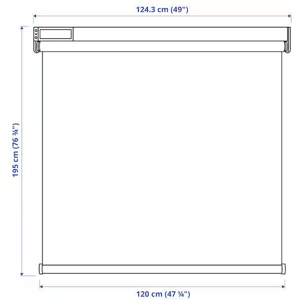 FYRTUR Block-out roller blind, smart wireless/battery-operated grey, 140x195 cm