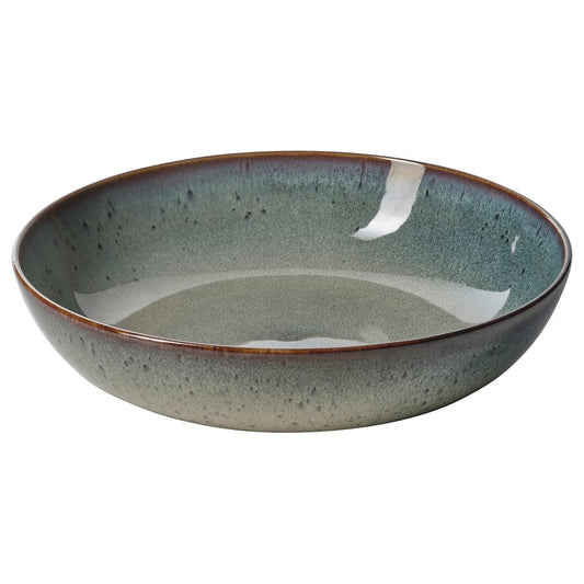 GLADELIG Serving bowl, beige-green, 30 cm