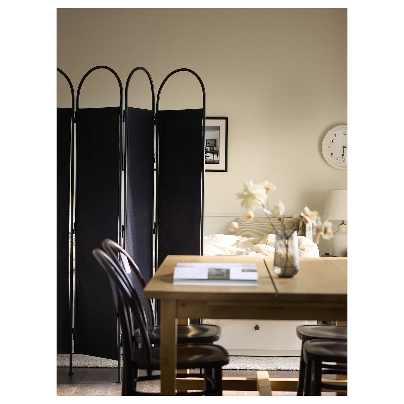 GRÅFJÄLLET Room divider, anthracite, 150x175 cm