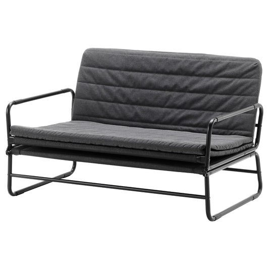 HAMMARN Sofa-bed, Knisa dark grey/black