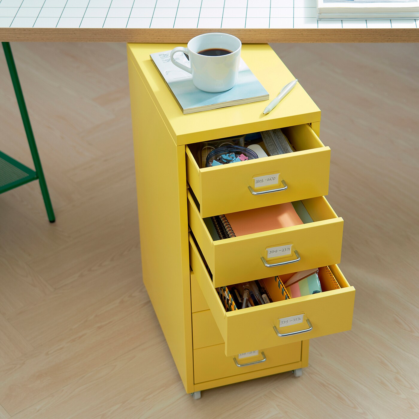 HELMER Drawer unit on castors, 28x69 cm