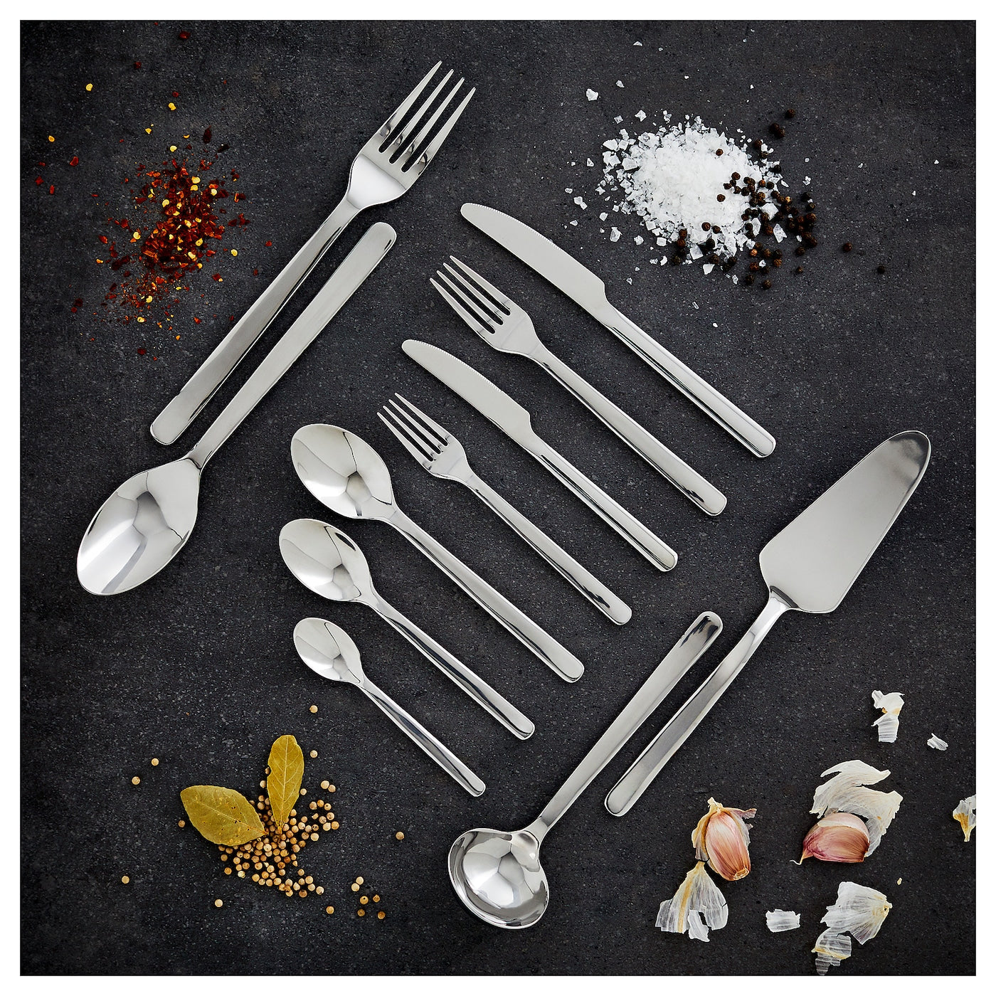 IKEA 365+ 56-piece cutlery set, stainless steel