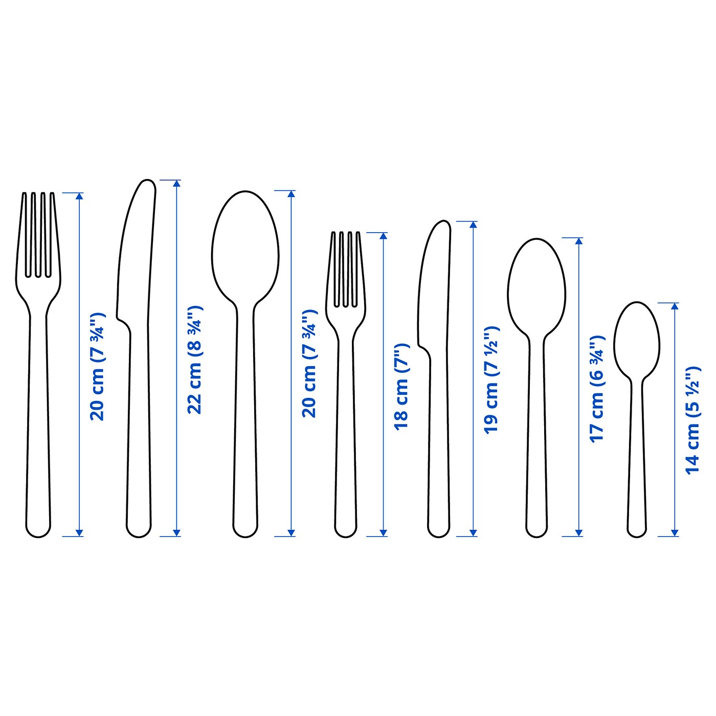 IKEA 365+ 56-piece cutlery set, stainless steel