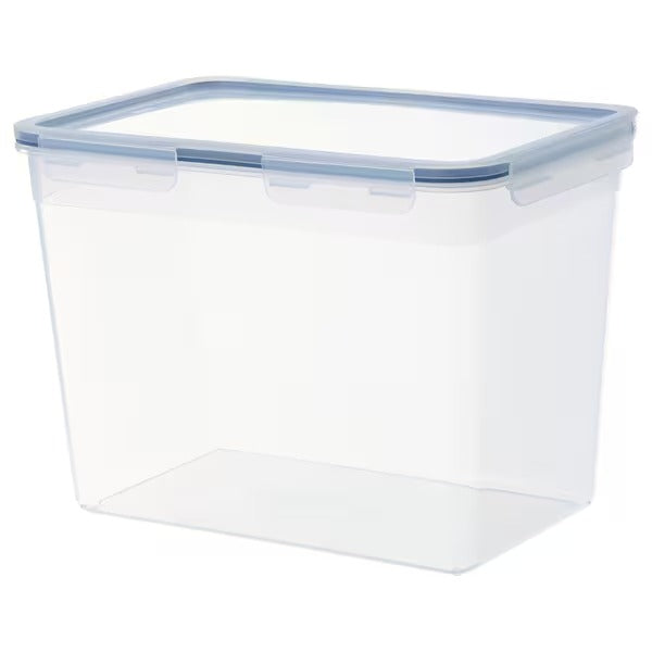 IKEA 365+ Food container with lid, rectangular/plastic, 1.0 l