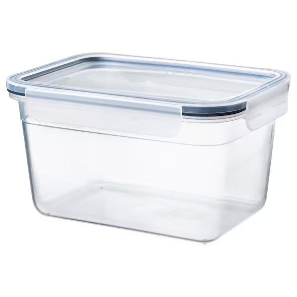 IKEA 365+ Food container with lid, rectangular/plastic, 1.0 l