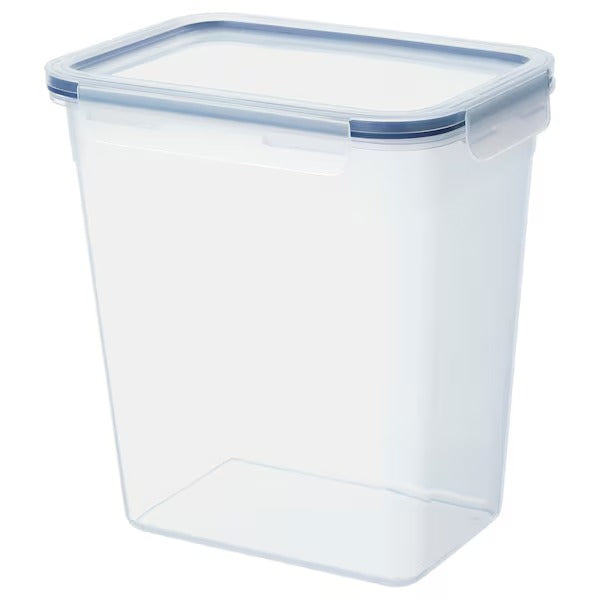 IKEA 365+ Food container with lid, rectangular/plastic, 1.0 l