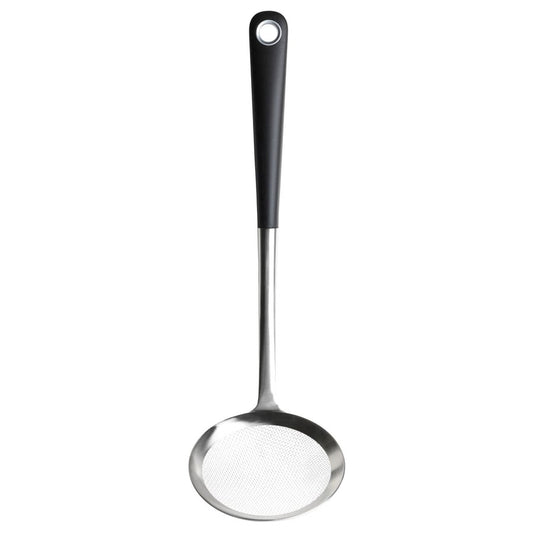 IKEA 365+ HJÄLTE Deep-fry skimmer, stainless steel/black