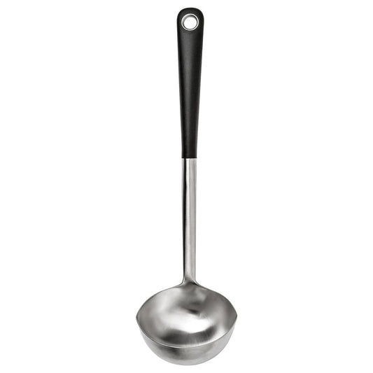 IKEA 365+ HJÄLTE Soup ladle, stainless steel/black