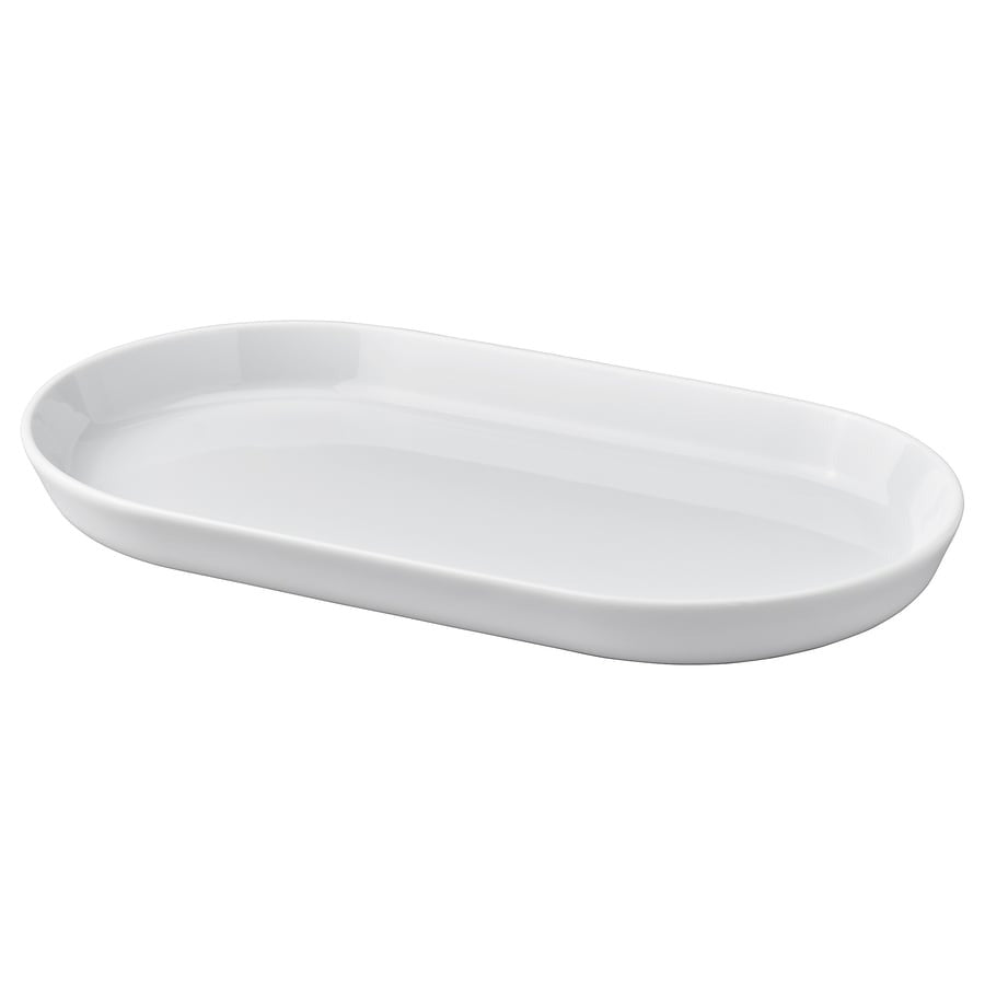 IKEA 365+ Serving plate, white, 27x15 cm