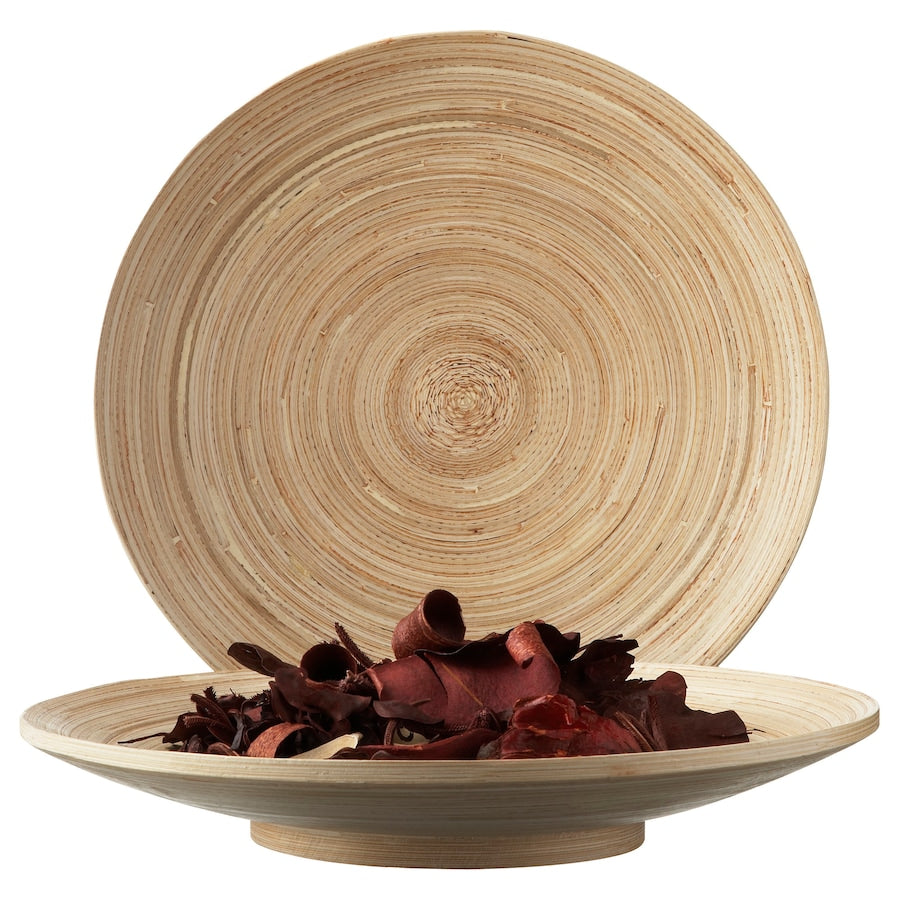 HULTET Decoration dish, bamboo, 30 cm