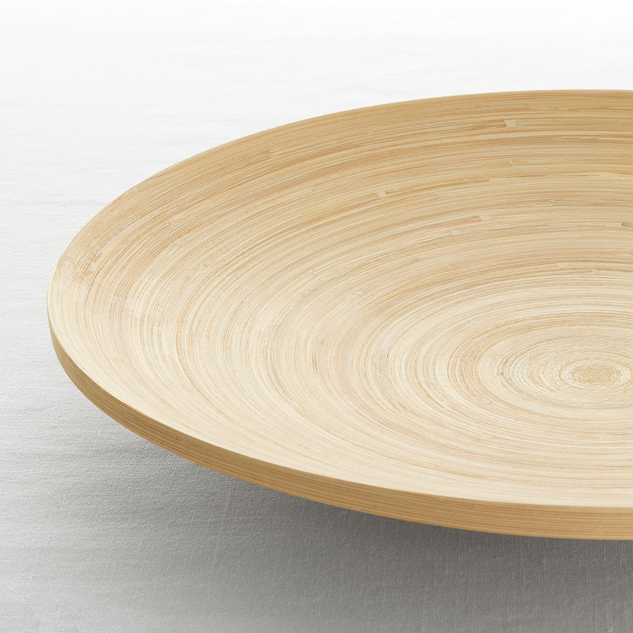 HULTET Decoration dish, bamboo, 30 cm