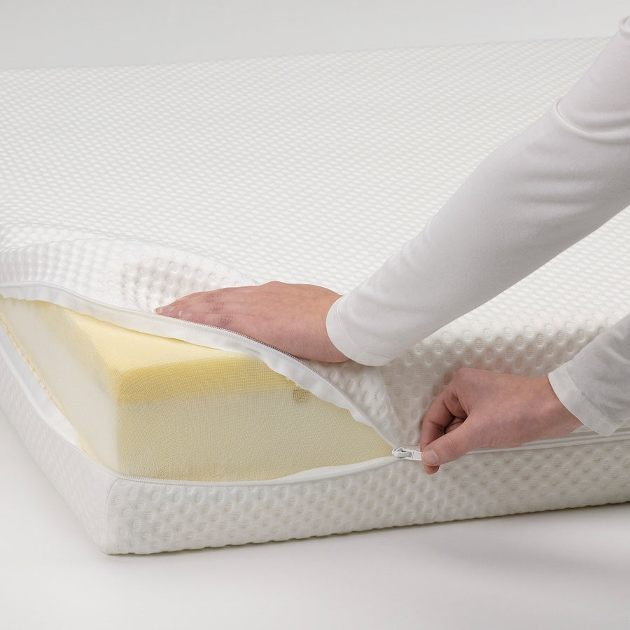 ÅBYGDA Foam mattress, firm/white, 90x200 cm