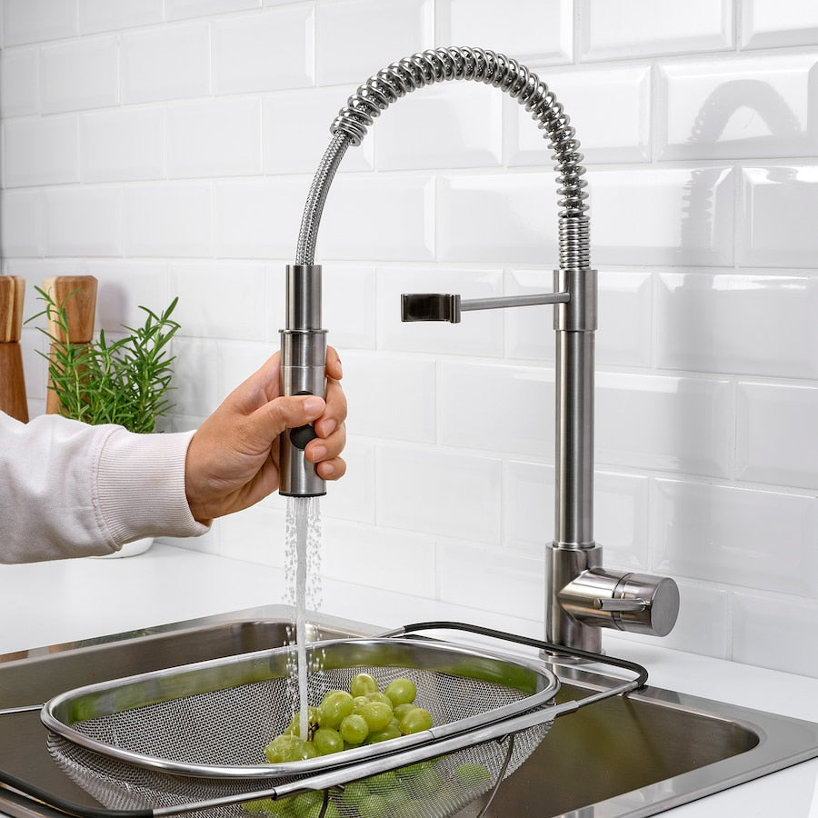 VIMMERN Kitchen mixer tap/handspray, stainless steel colour