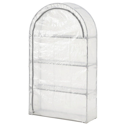 ASPAREN Greenhouse, transparent white, 95x32x162 cm