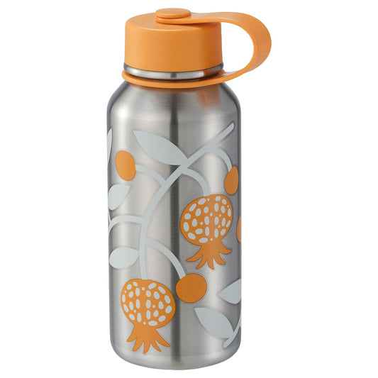 FÖSSTA Insulated flask, pomegranate/orange, 0.5 l