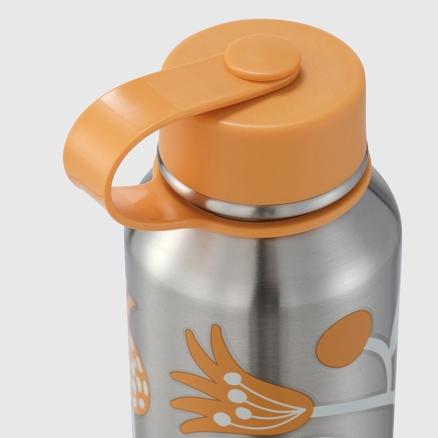 FÖSSTA Insulated flask, pomegranate/orange, 0.5 l