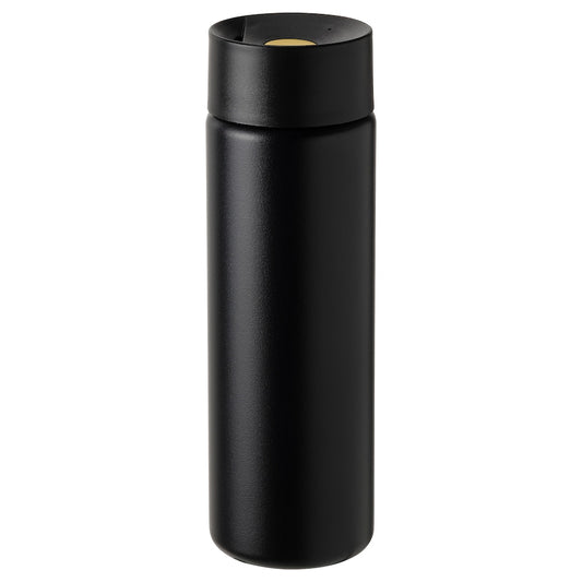 UNDERSÖKA Insulated travel mug, black, 0.4 l