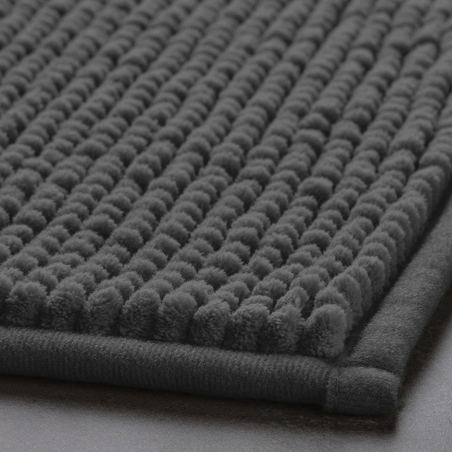 TOFTBO Bath mat, anthracite, 40x60 cm