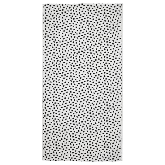 SANDLUSERN Pre-cut fabric, white/black, 150x300 cm