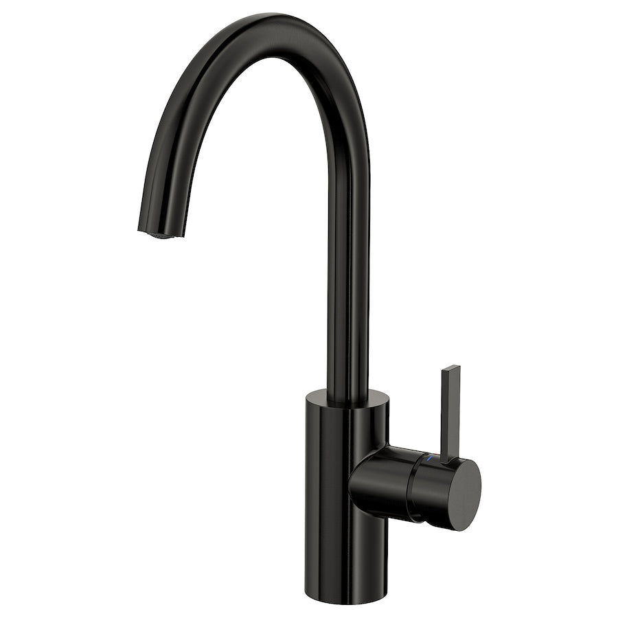 DELSJÖN Kitchen mixer tap, brass-colour