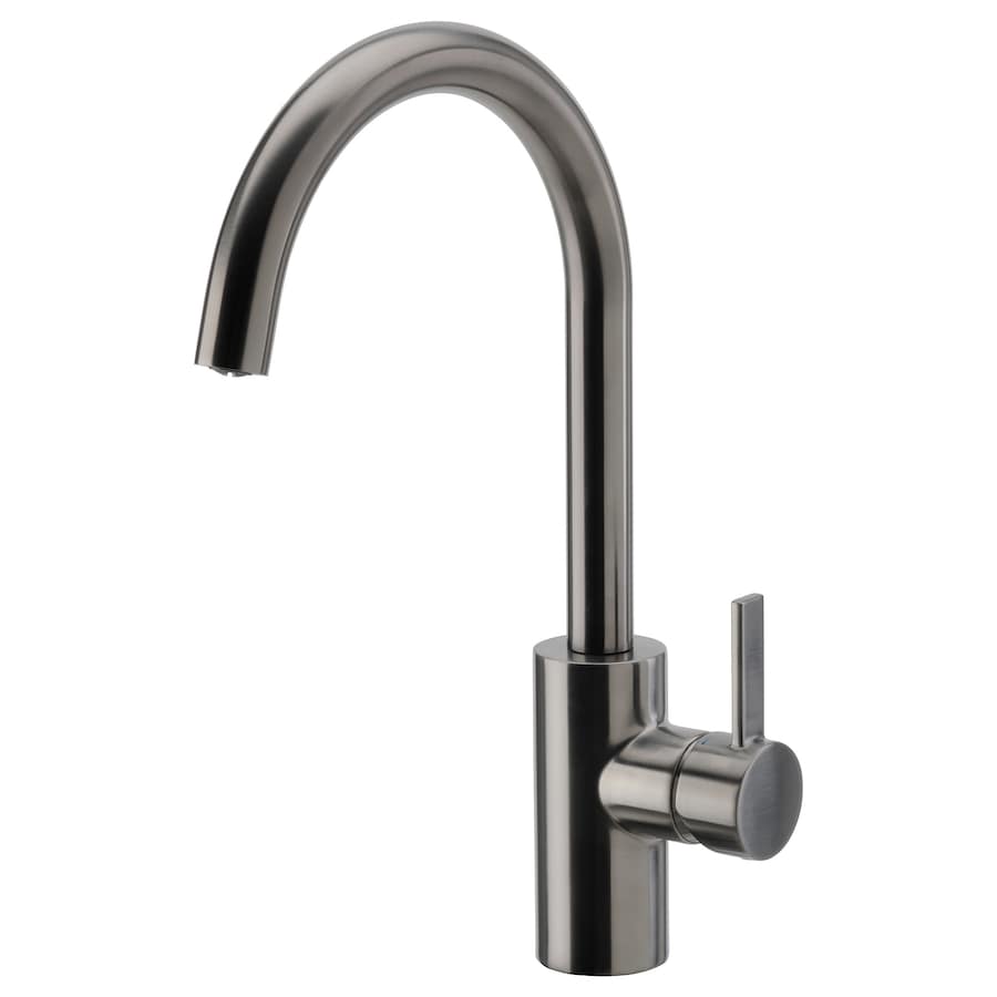 DELSJÖN Kitchen mixer tap, brass-colour