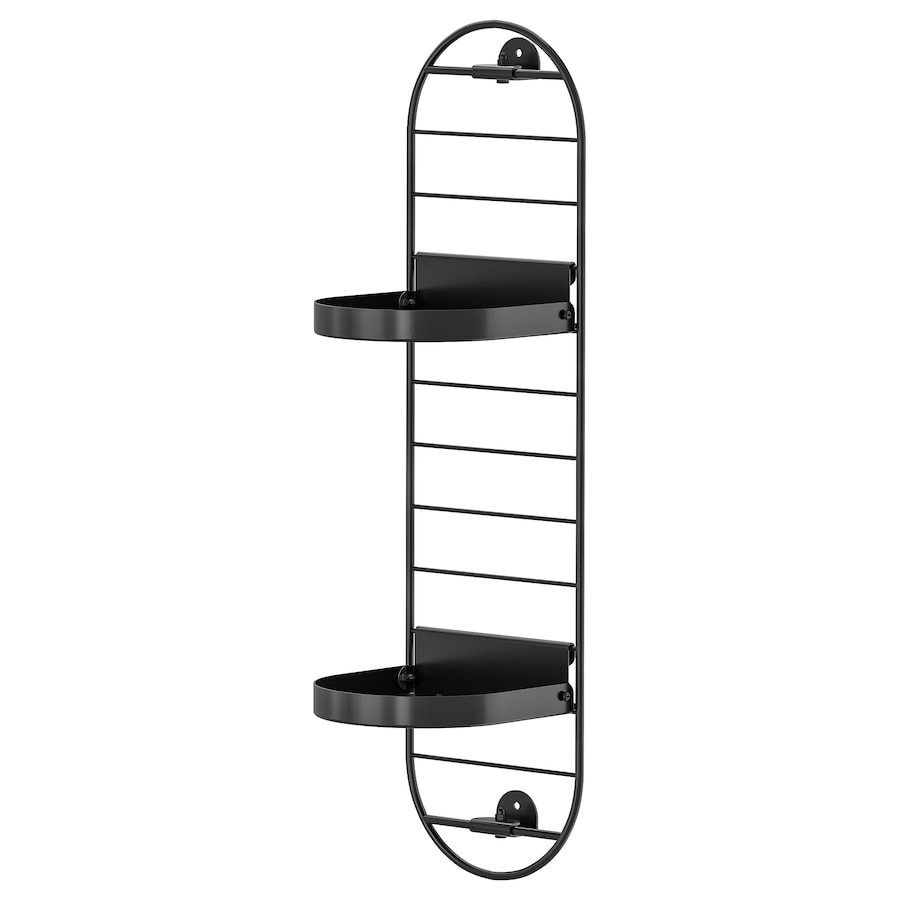 SKUGGRÖNA Wall mounted plant stand, dark green, 54 cm