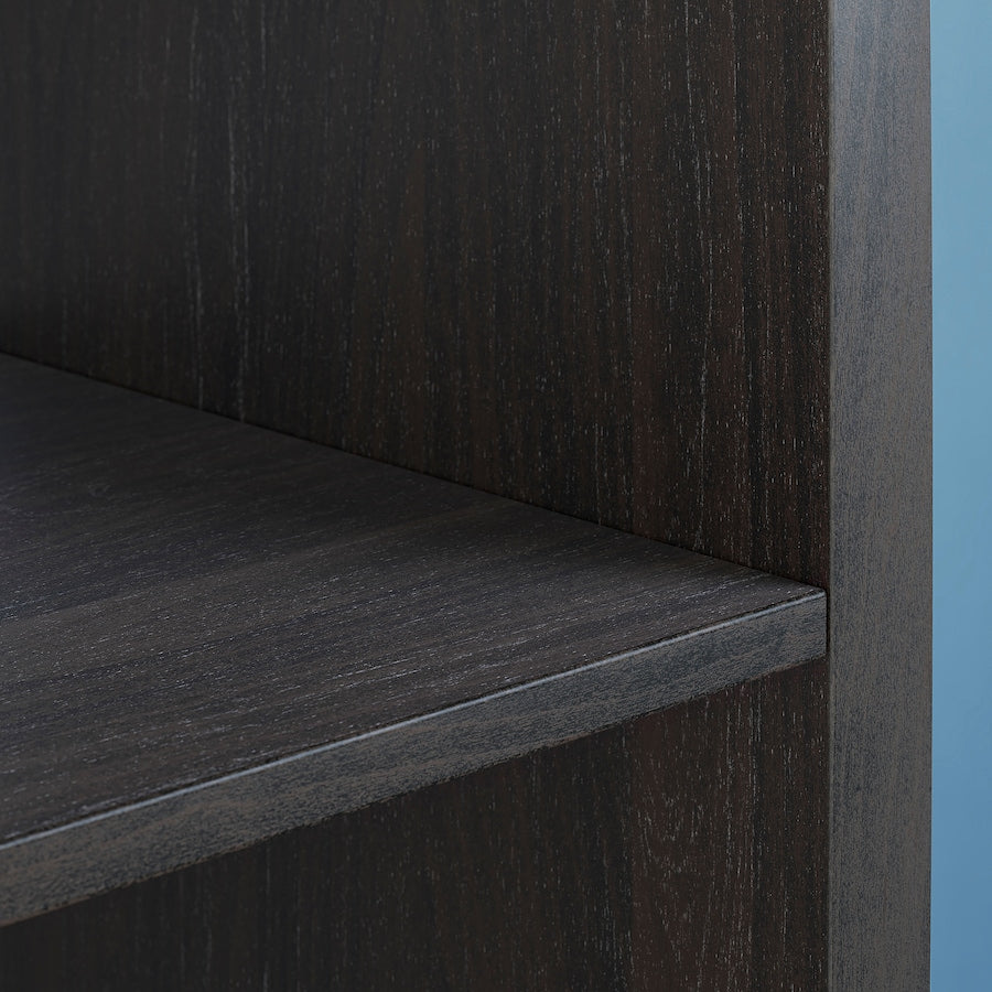 KALLAX Shelving unit with 4 inserts, white stained oak effect, 147x147 cm