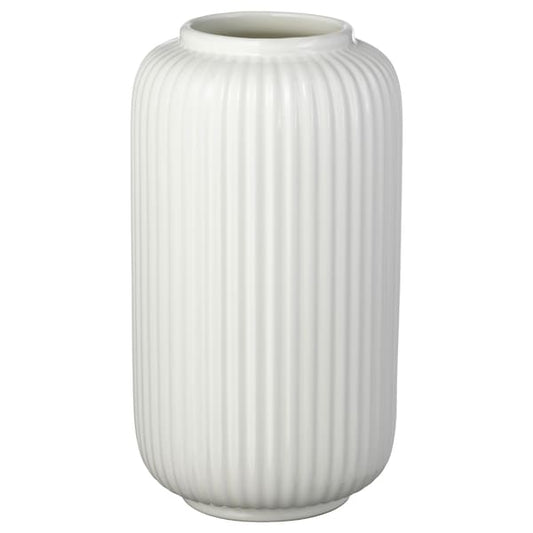 STILREN Vase, white, 22 cm