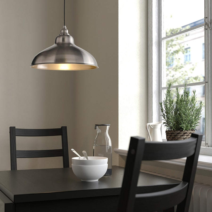 ANKARSPEL Pendant lamp, pewter effect, 38 cm