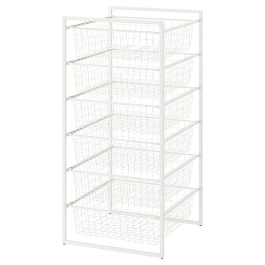 JONAXEL Storage combination, white, 50x51x104 cm