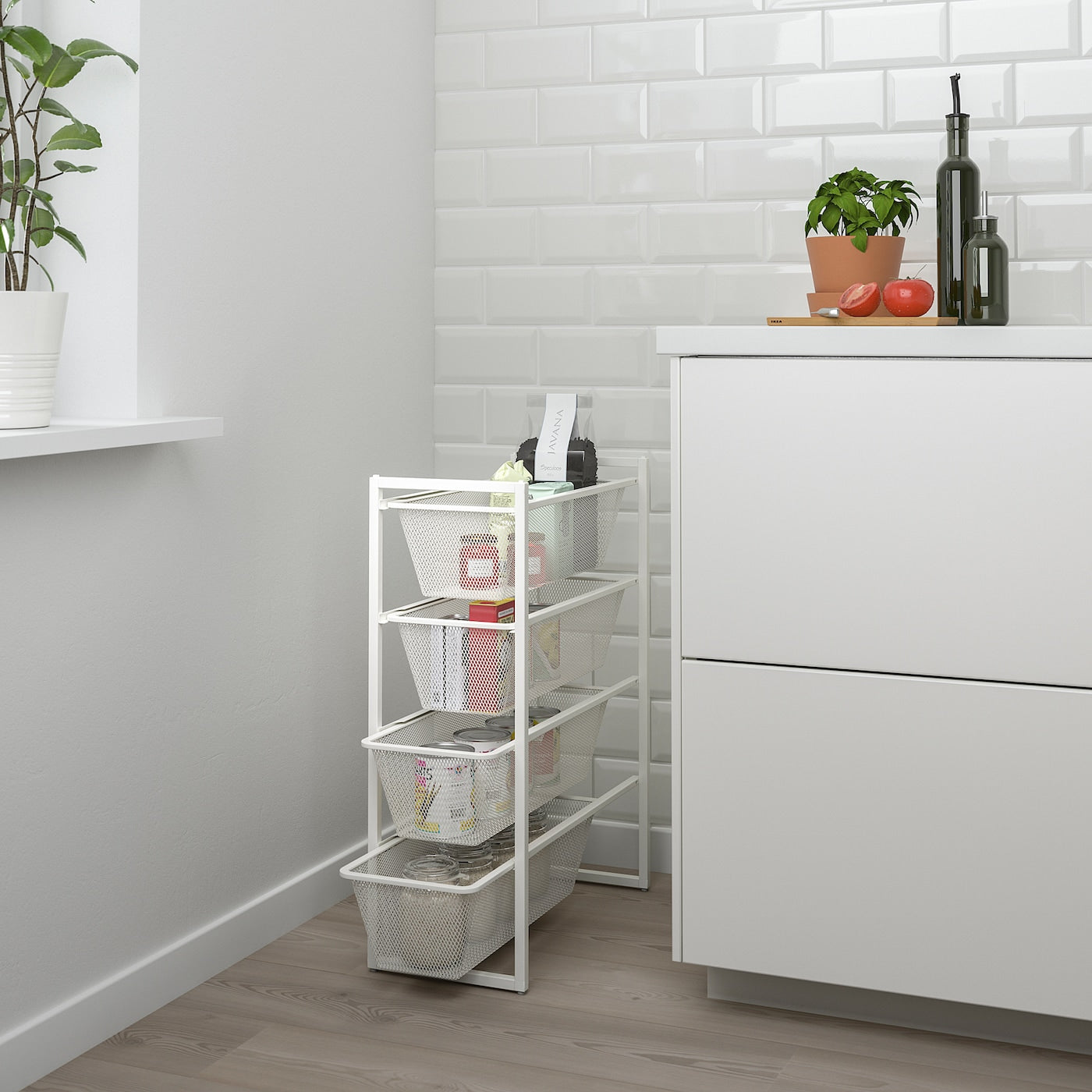 JONAXEL Storage combination, white, 25x51x70 cm