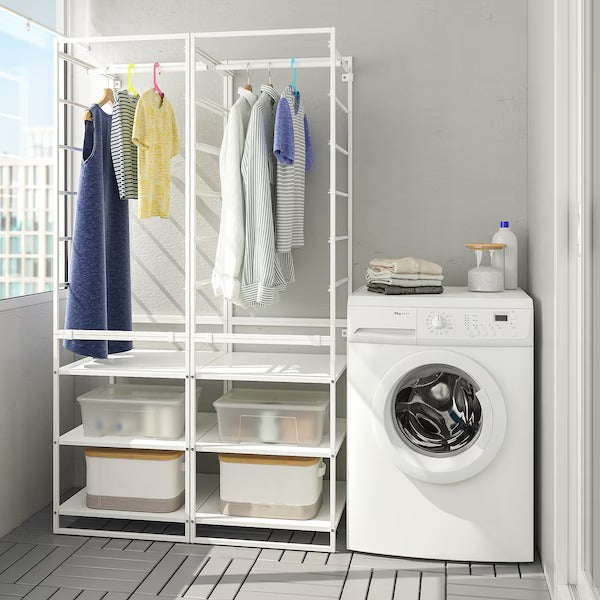 JONAXEL Wardrobe combination, white, 99x51x173 cm