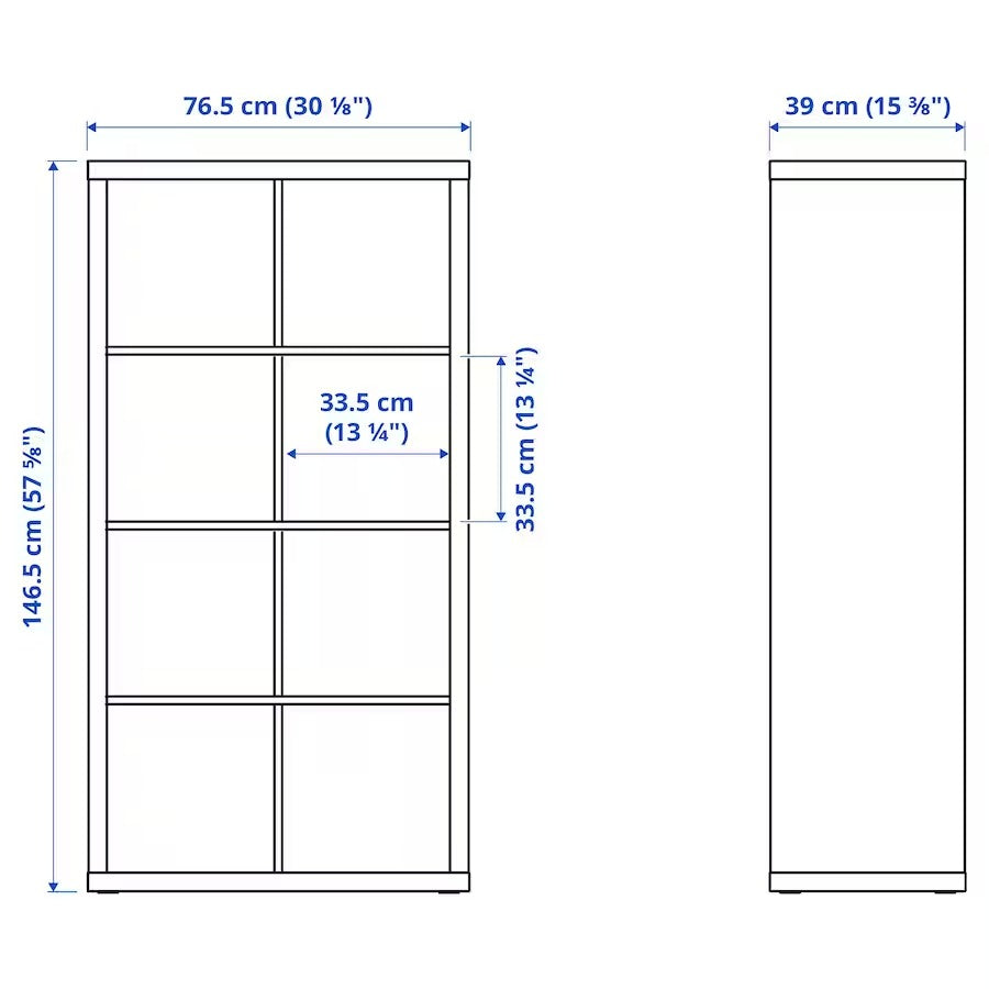 KALLAX Shelving unit, white, 77x147 cm