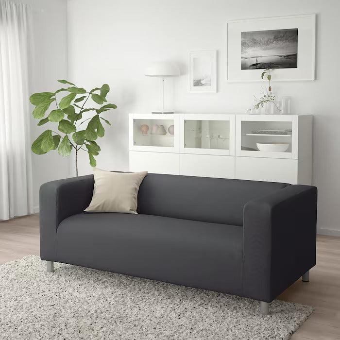 KLIPPAN 2-seat sofa, Vissle grey