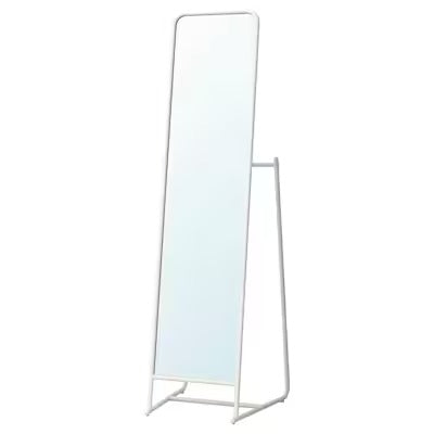 IKEA KNAPPER Standing mirror, white, 48x160 cm