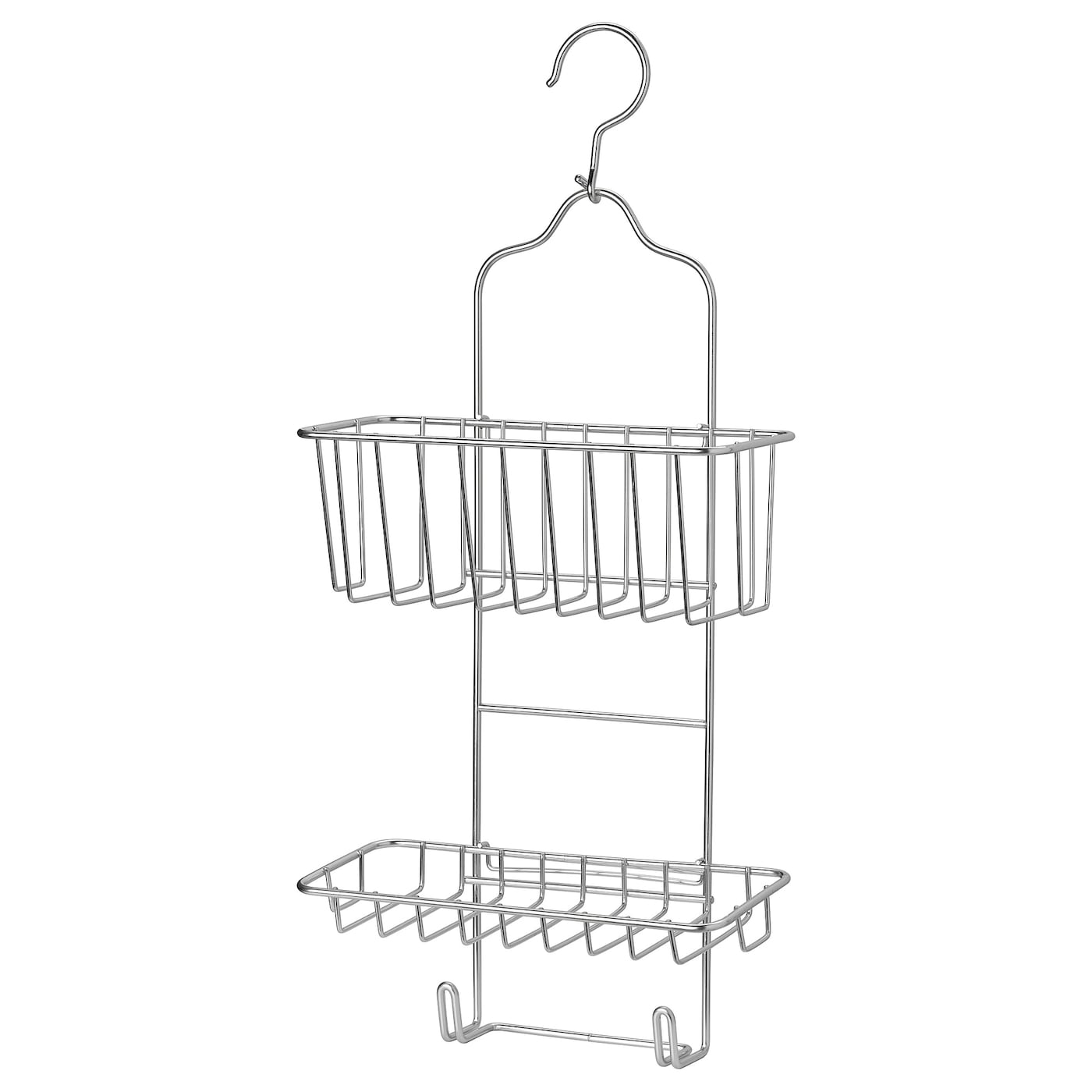 KROKFJORDEN Shower hanger, two tiers, zinc plated, 24x53 cm