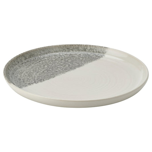KRUSTISTEL Side plate, patterned/light beige, 20 cm