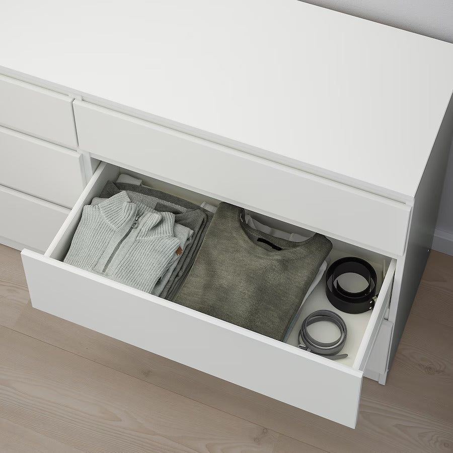 KULLEN Chest of 6 drawers, white, 140x72 cm Simple Lifestyle Myanmar KULLEN Chest of 6 drawers, white, 140x72 cm Simple Lifestyle Myanmar