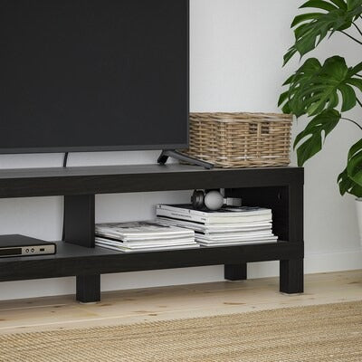 LACK TV bench, black-brown, 120x35x36 cm