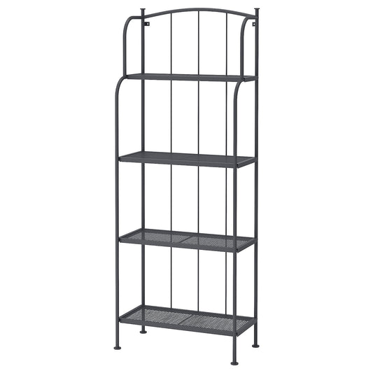 LÄCKÖ Shelving unit, outdoor, grey, 61x160 cm