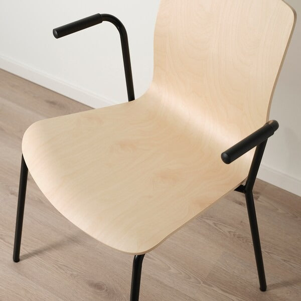 LÄKTARE Conference chair, birch veneer/white