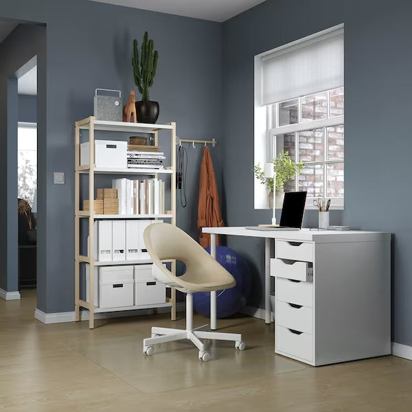 LAGKAPTEN / ALEX Desk, white, 120x60 cm