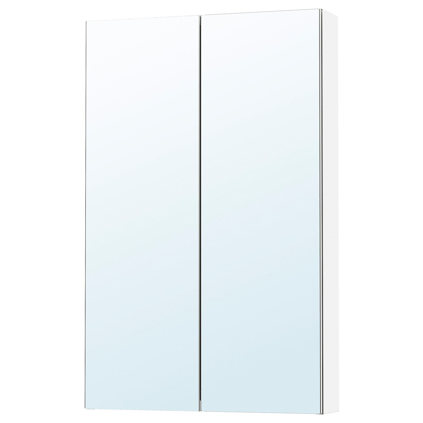 LETTAN Mirror cabinet with doors, mirror effect/mirror glass, 60x15x95 cm