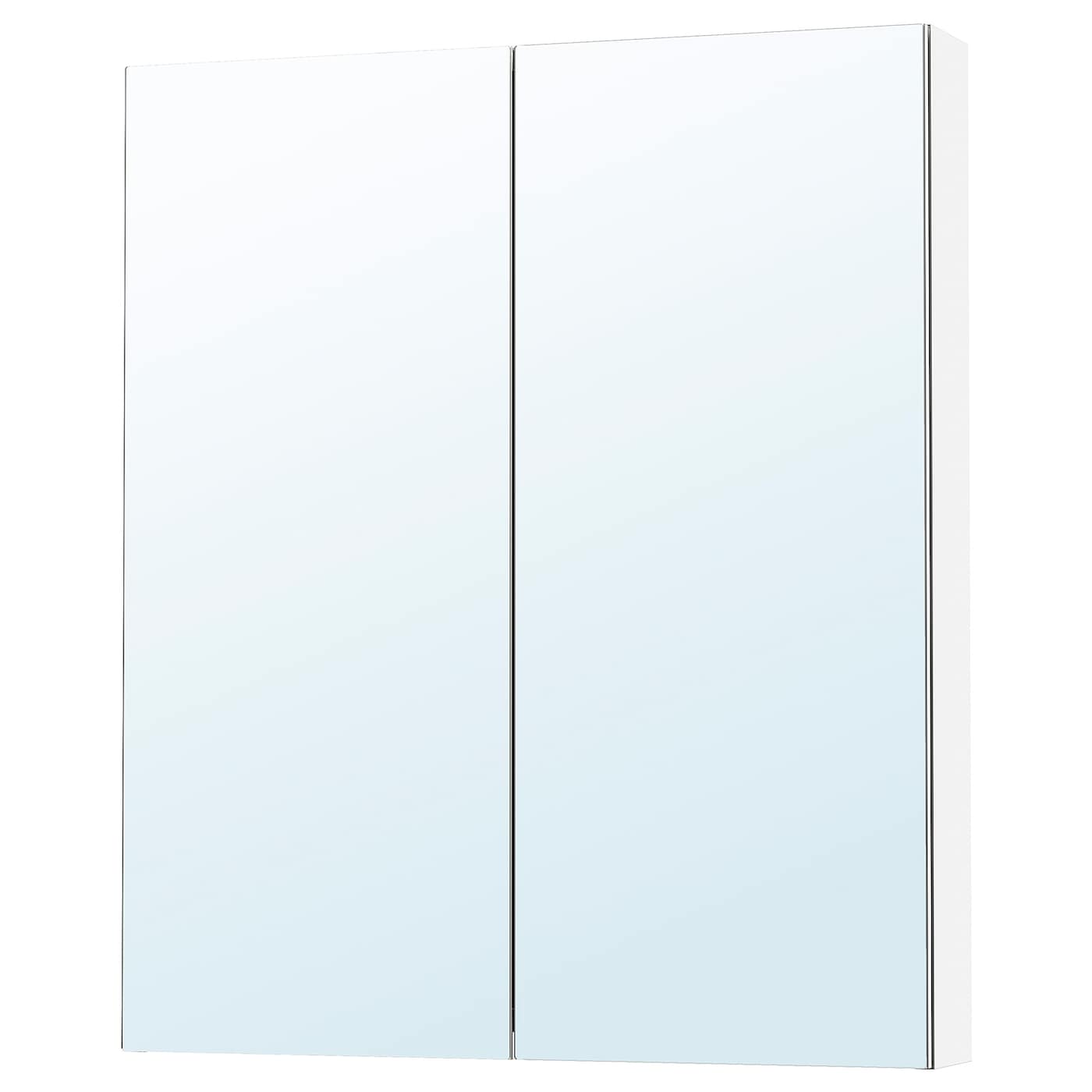 LETTAN Mirror cabinet with doors, mirror effect/mirror glass, 60x15x95 cm