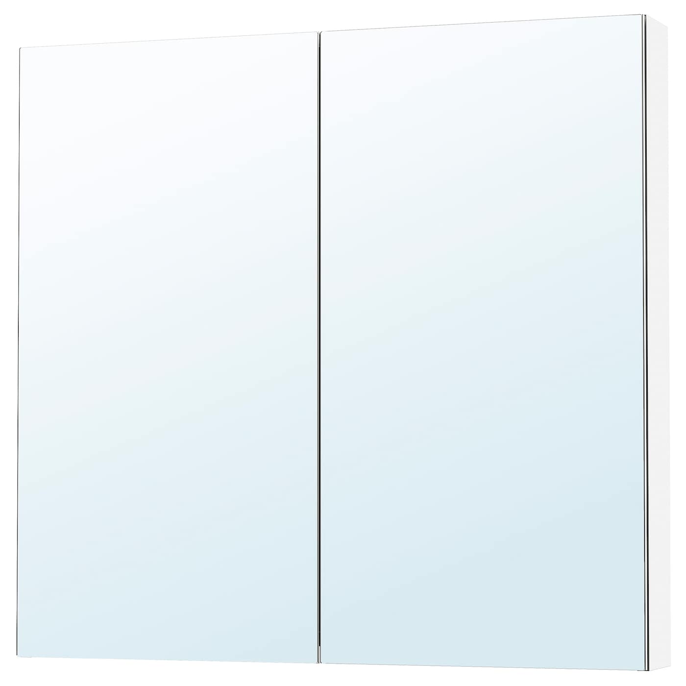 LETTAN Mirror cabinet with doors, mirror effect/mirror glass, 60x15x95 cm