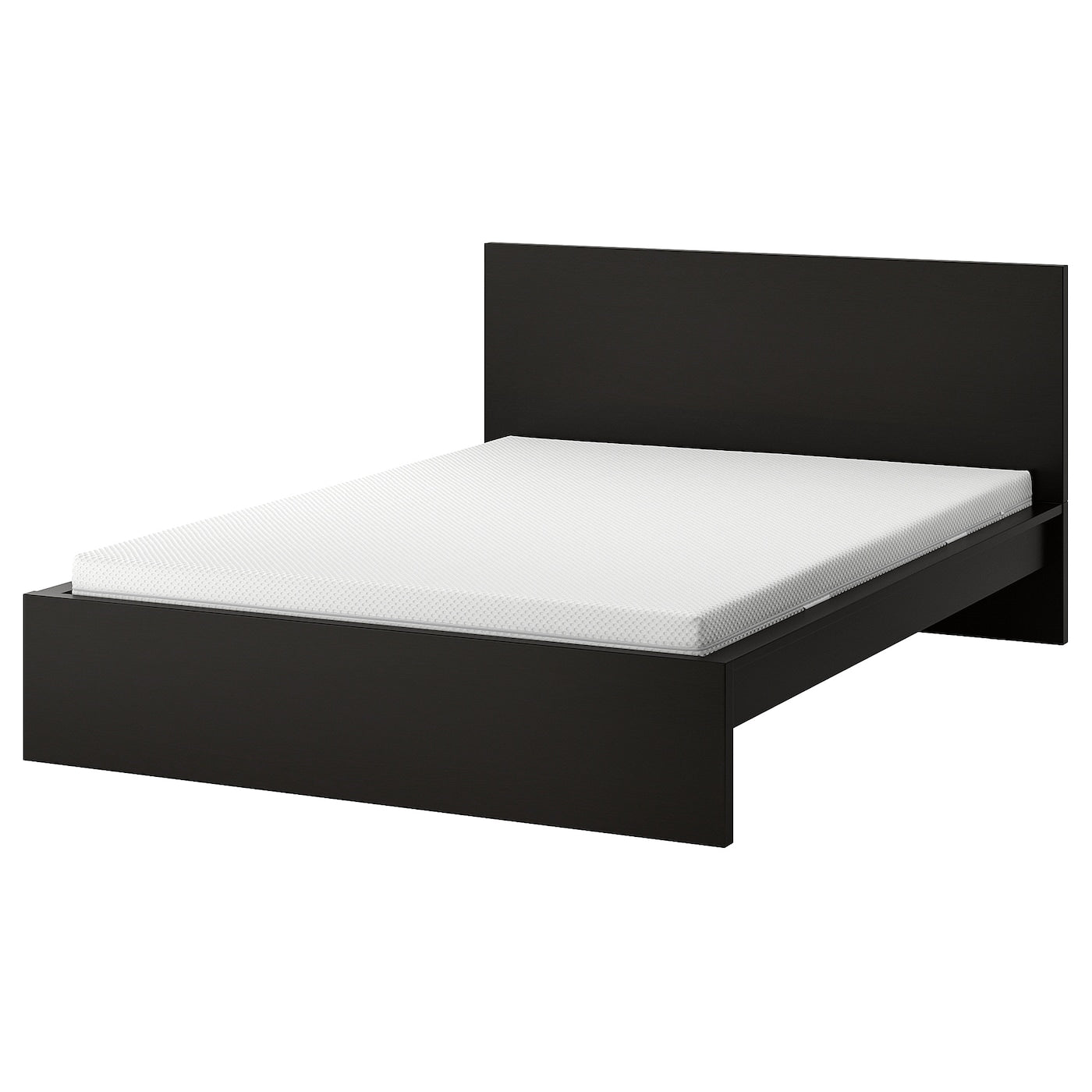 MALM Bed frame with mattress, white/Åbygda firm, 90x200 cm