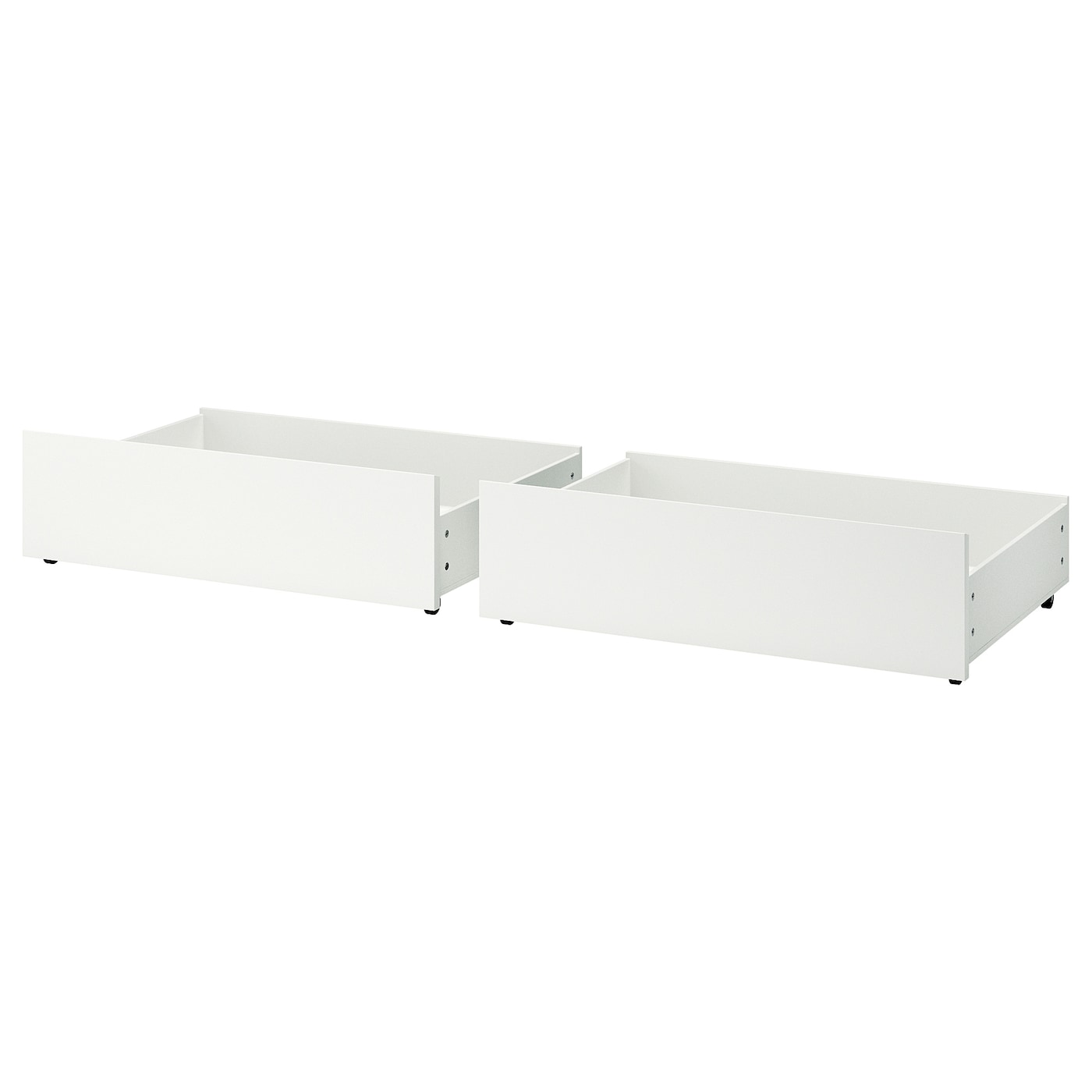 MALM Bed storage box for high bed frame, white stained oak veneer, 200 cm