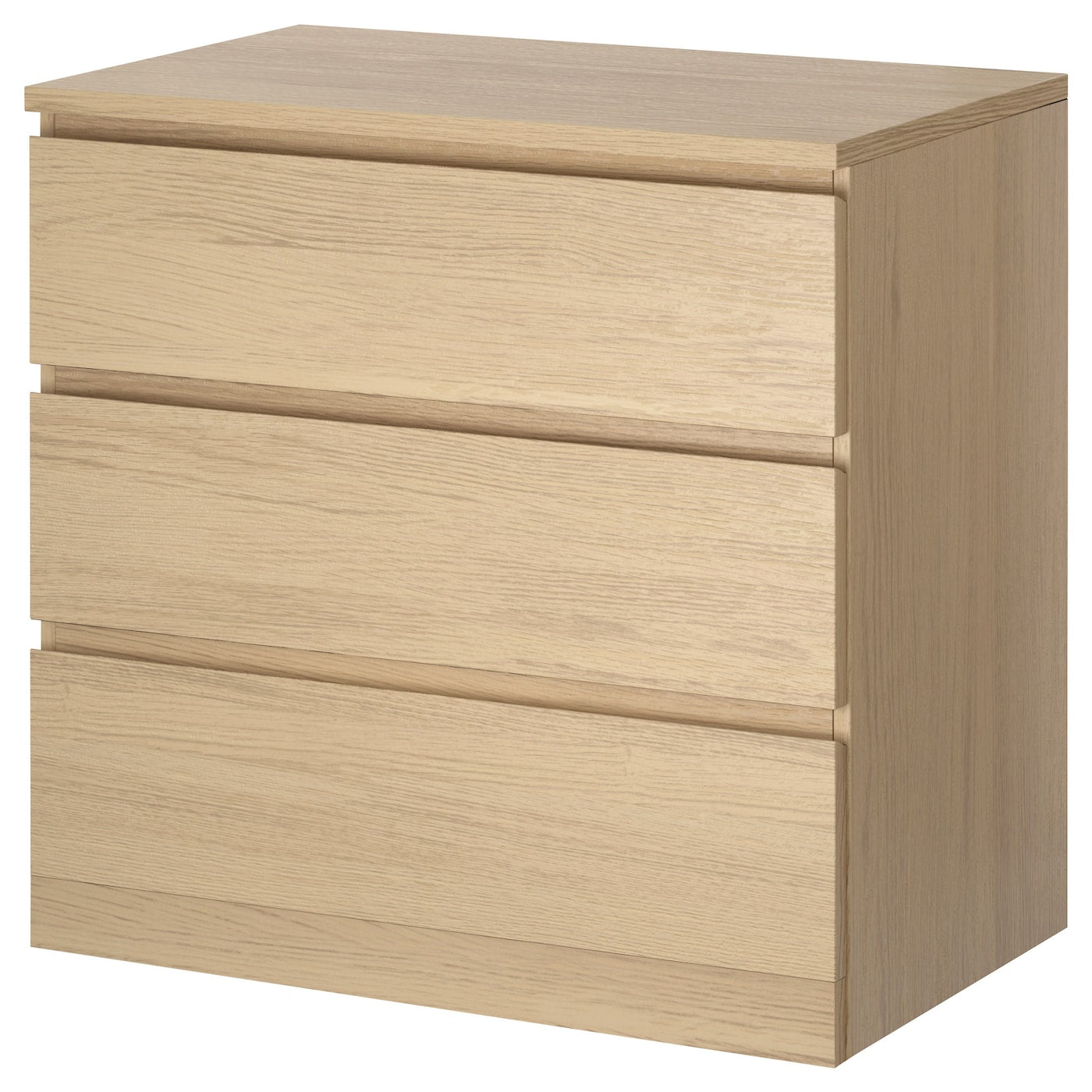 MALM Chest of 3 drawers, white, 80x78 cm