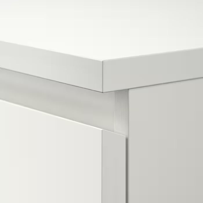 MALM Chest of 3 drawers, white, 80x78 cm